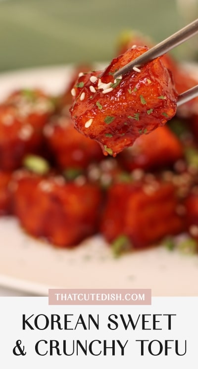 Korean Sweet and Crunchy Tofu Dubu Gangjeong That Cute Dish!