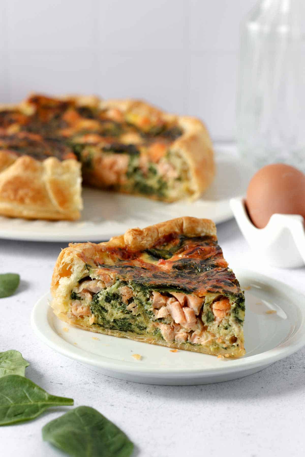 Salmon and Spinach Quiche (10-Minute Prep)