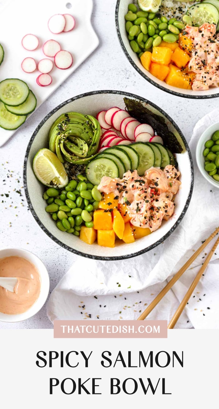 Easy Spicy Salmon Poke Bowl at Home That Cute Dish easy-spicy-salmon-poke-bowl-at-home-that-cute-dish